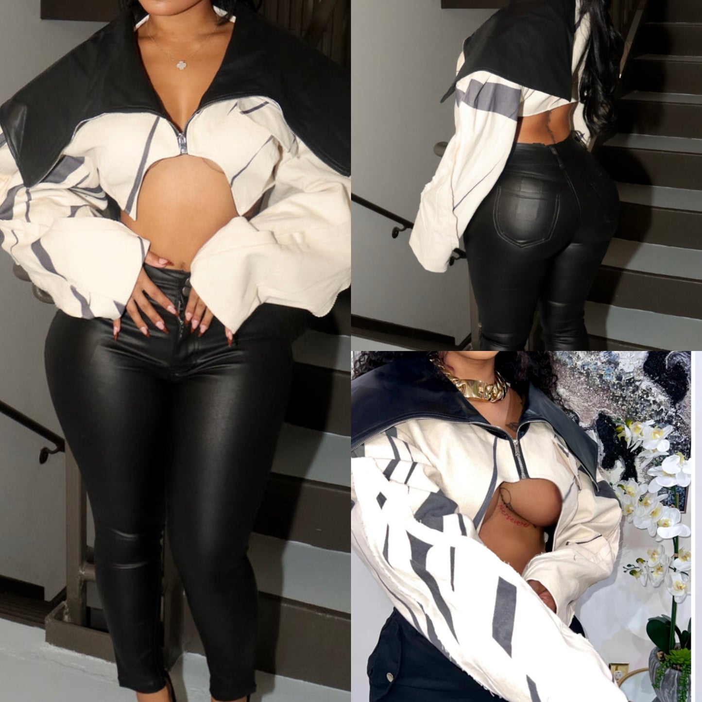 The Peek A Boo Crop Jacket