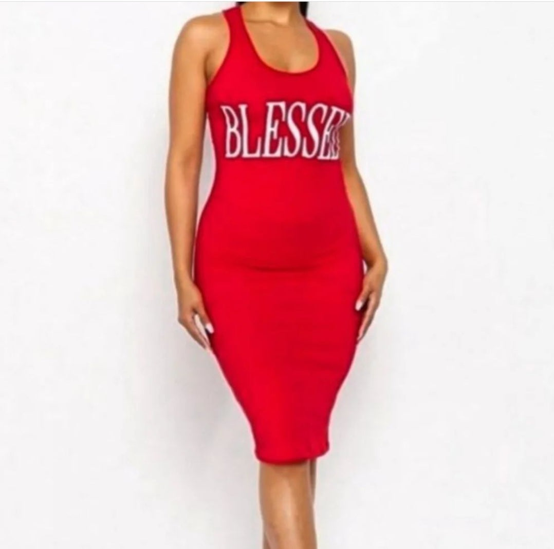 The So Blessed Tank Dress