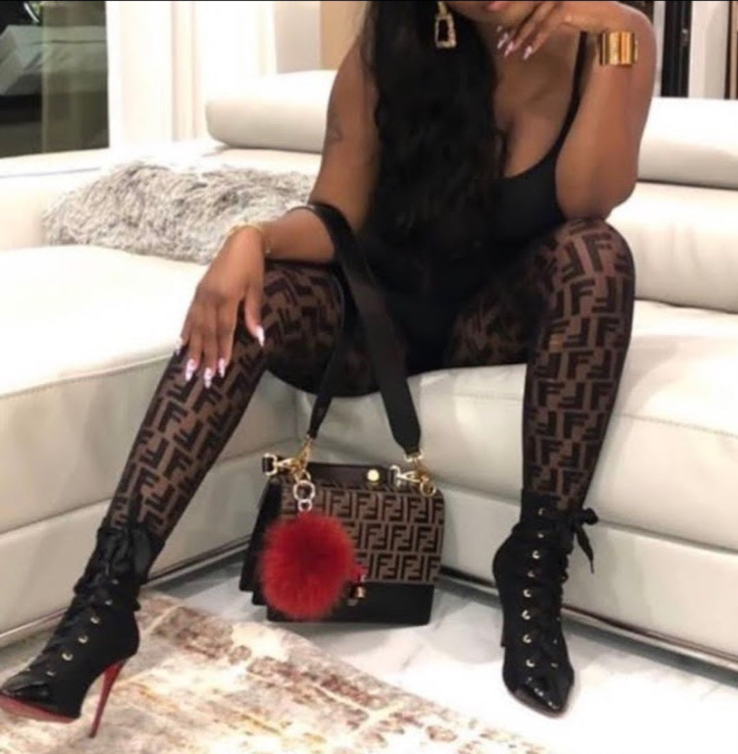 FF Logo Tights (Semi Sheer)