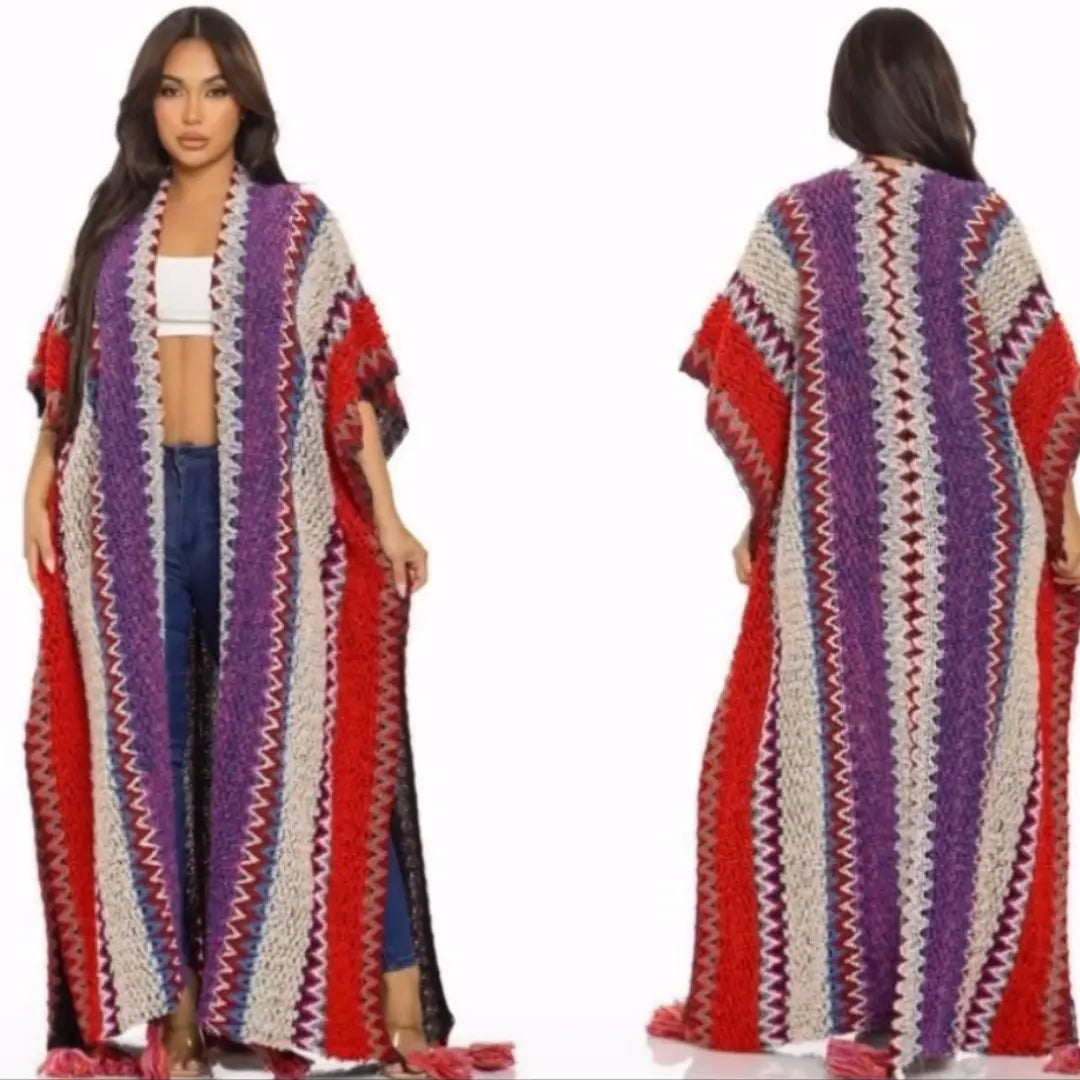 The Red Bohemian Kimono