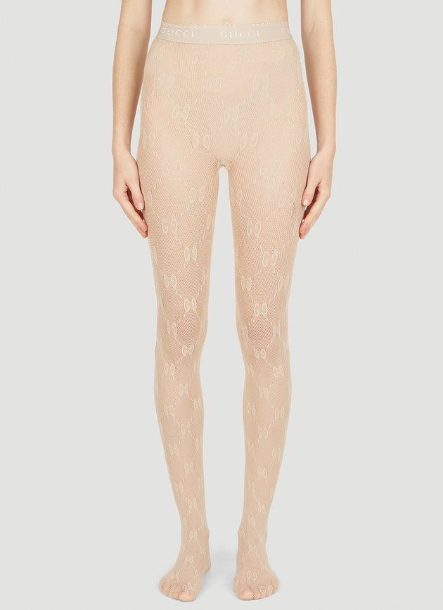 Cream GG Inspired Tights