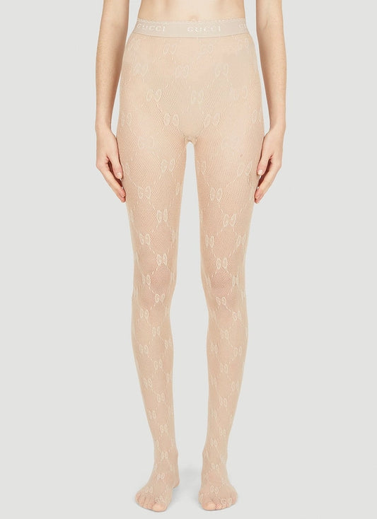 Cream GG Inspired Tights