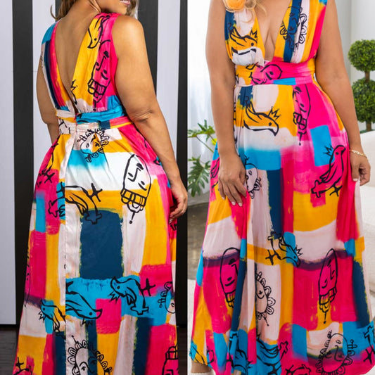 The Abstract Maxi Dress